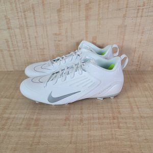 Nike Lacrosse Alpha Huarache 8 White Metallic Silver 2022